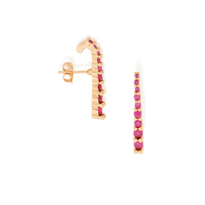 GOLD EARRING WITH ZIRCONIA