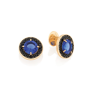 GOLD EARRING WITH CRYSTAL AND ZIRCONIA