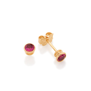 GOLD EARRING WITH ZIRCONIA