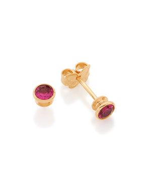 GOLD EARRING WITH ZIRCONIA