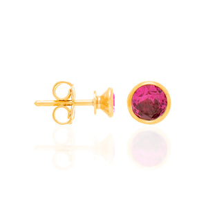 GOLD EARRING WITH ZIRCONIA