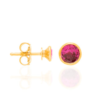 GOLD EARRING WITH ZIRCONIA