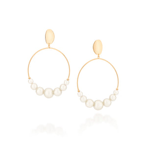 GOLD PEARLS MAXI EARRING
