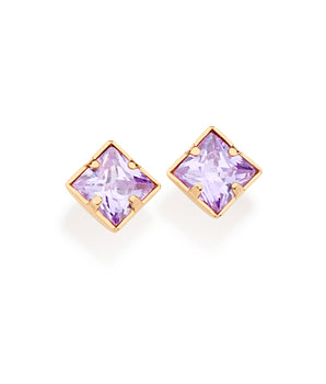 GOLD EARRING WITH ZIRCONIA