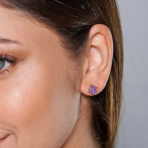 GOLD EARRING WITH ZIRCONIA