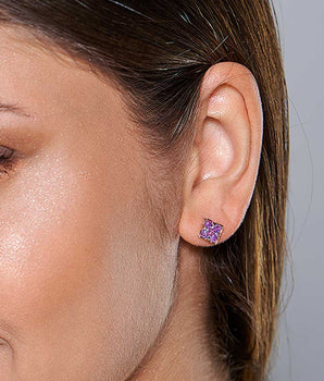 GOLD EARRING WITH ZIRCONIA