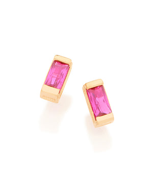 GOLD EARRING WITH ZIRCONIA