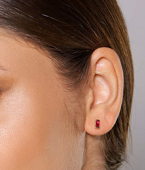 GOLD EARRING WITH ZIRCONIA