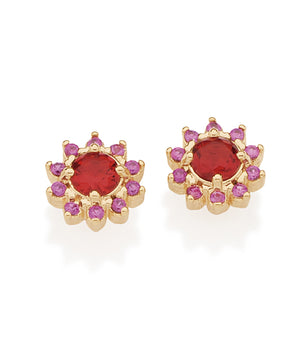GOLD EARRING WITH ZIRCONIA