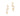 GOLD EARRING WITH ZIRCONIA