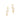 GOLD EARRING WITH ZIRCONIA