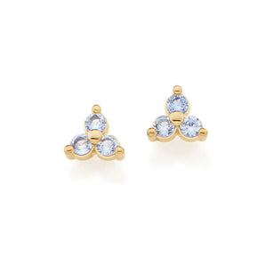 GOLD EARRING WITH ZIRCONIA
