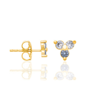 GOLD EARRING WITH ZIRCONIA