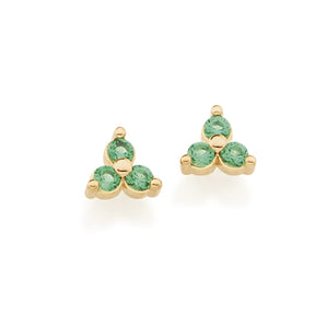 GOLD EARRING WITH ZIRCONIA