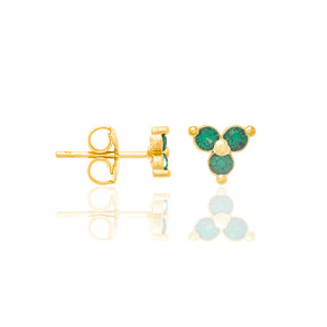 GOLD EARRING WITH ZIRCONIA