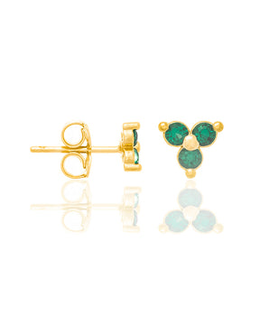 GOLD EARRING WITH ZIRCONIA