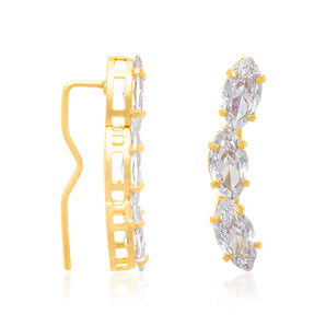 GOLD EARRING WITH ZIRCONIA