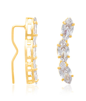 GOLD EARRING WITH ZIRCONIA