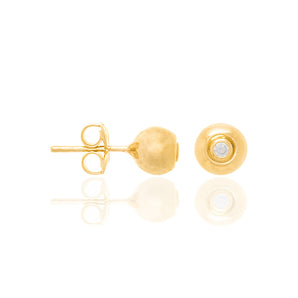 GOLD EARRING WITH ZIRCONIA