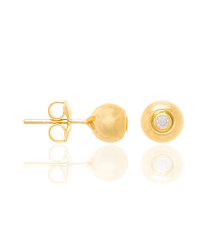 GOLD EARRING WITH ZIRCONIA