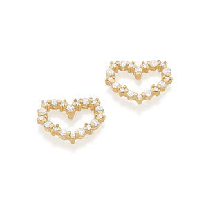 GOLD EARRING WITH ZIRCONIA