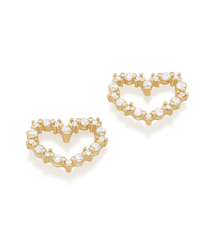 GOLD EARRING WITH ZIRCONIA
