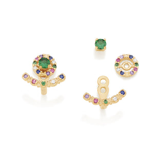 GOLD EARRING WITH ZIRCONIA