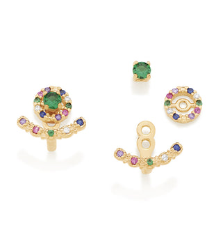 GOLD EARRING WITH ZIRCONIA