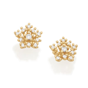 GOLD EARRING WITH ZIRCONIA