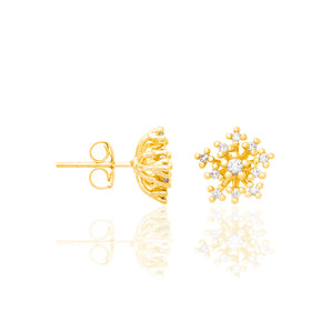 GOLD EARRING WITH ZIRCONIA