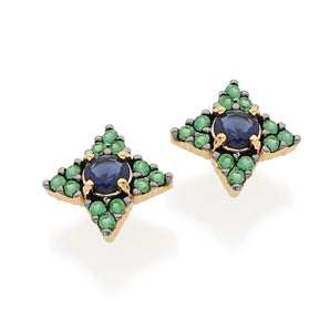 GOLD EARRING WITH ZIRCONIA