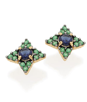 GOLD EARRING WITH ZIRCONIA