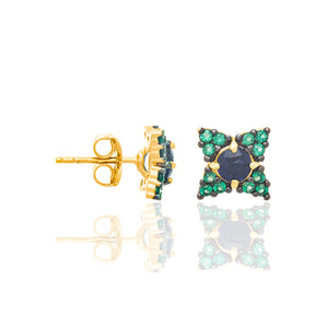 GOLD EARRING WITH ZIRCONIA