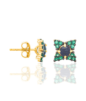 GOLD EARRING WITH ZIRCONIA