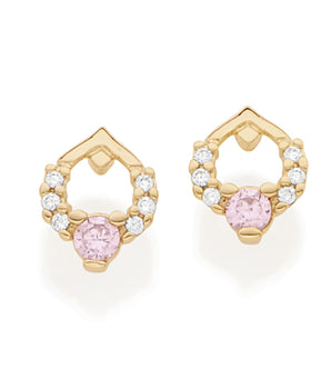 GOLD EARRING WITH ZIRCONIA
