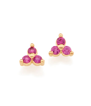 GOLD EARRING WITH ZIRCONIA