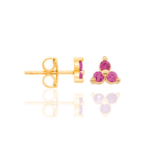 GOLD EARRING WITH ZIRCONIA