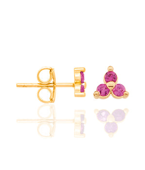 GOLD EARRING WITH ZIRCONIA