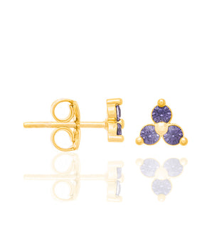 GOLD EARRING WITH ZIRCONIA