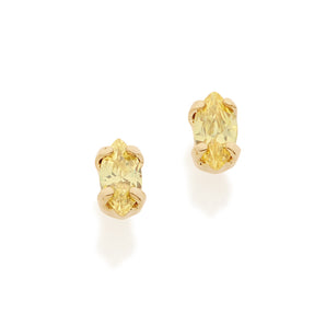 GOLD EARRING WITH ZIRCONIA