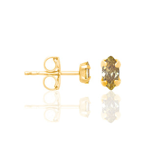 GOLD EARRING WITH ZIRCONIA