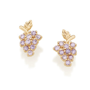 GOLD EARRING WITH ZIRCONIA