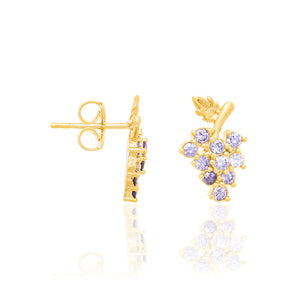 GOLD EARRING WITH ZIRCONIA