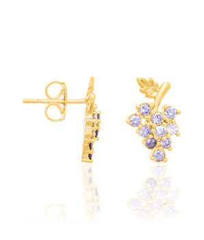 GOLD EARRING WITH ZIRCONIA