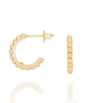 GOLD STARLIT HUGGIE EARRING