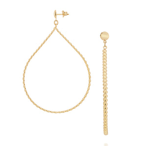 GOLD CYCLES DROP EARRING