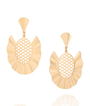 GOLD PINEAPPLE EARRING