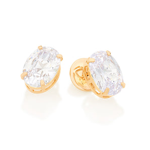 GOLD EARRING WITH ZIRCONIA