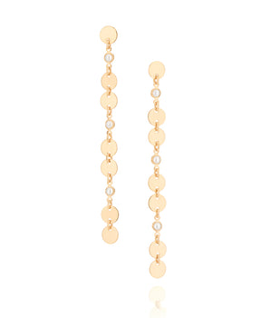 GOLD EARRING WITH PEARL