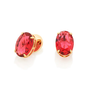 GOLD EARRING WITH CRYSTAL